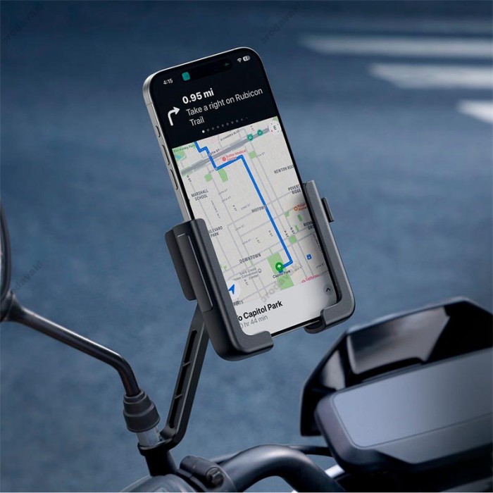 Тримач телефону для велосипеда/мотоцикла Baseus GoTrip Series Bike Mount Rearview Black C40572301111-01