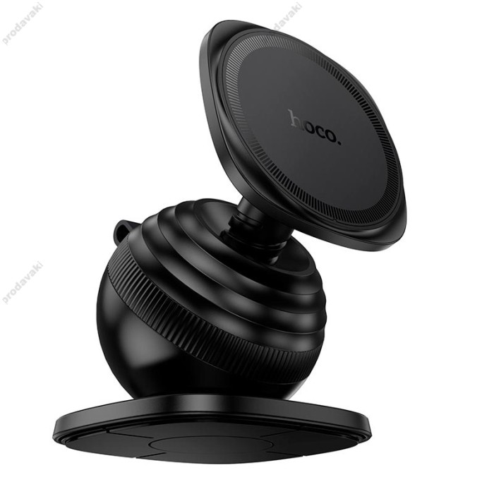 Автомобільний тримач Hoco H103 Daisy magnetic ring car holder (center console) Black