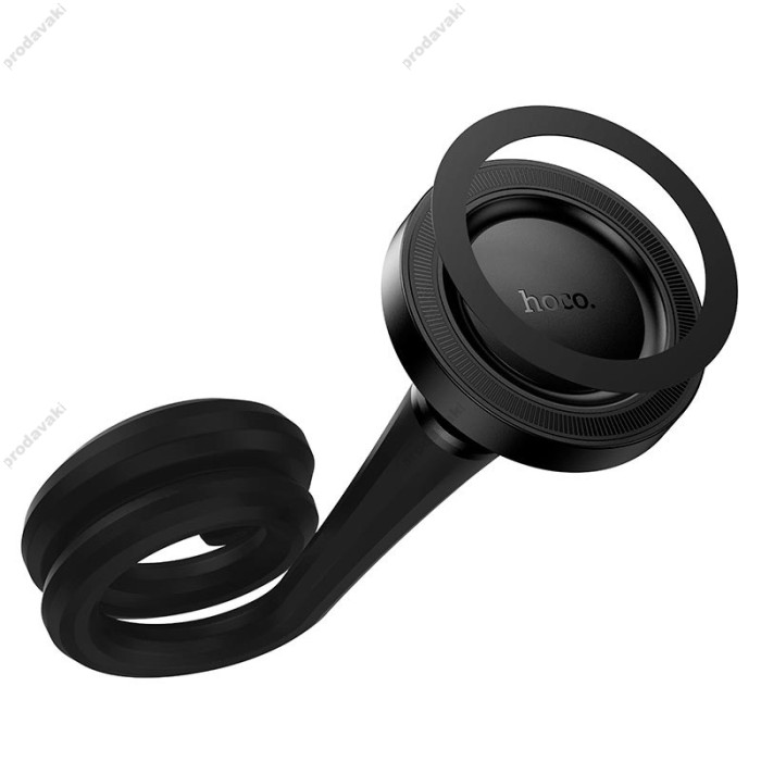 Тримач телефону для велосипеда/мотоцикла/дому Hoco H96 Show ring magnetic silicone hose Black