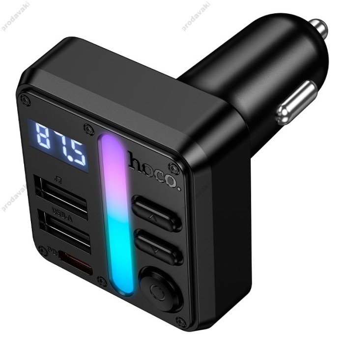 FM - трансмітер HOCO E89 Libre car BT FM transmitter 45W Black