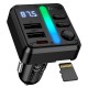 FM - трансмітер HOCO E89 Libre car BT FM transmitter 45W Black