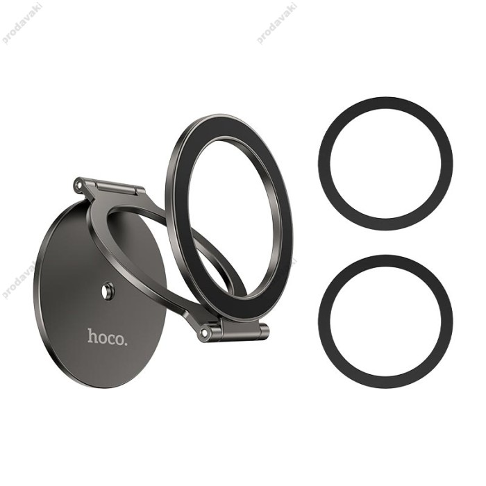 Автомобільний тримач Hoco H102 Whale magnetic ring holder (multi-scene) Black