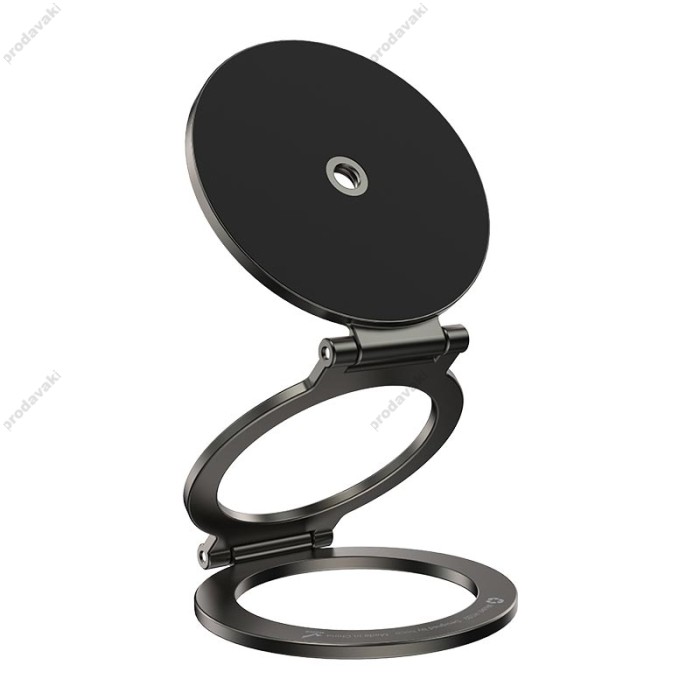 Автомобільний тримач Hoco H102 Whale magnetic ring holder (multi-scene) Black