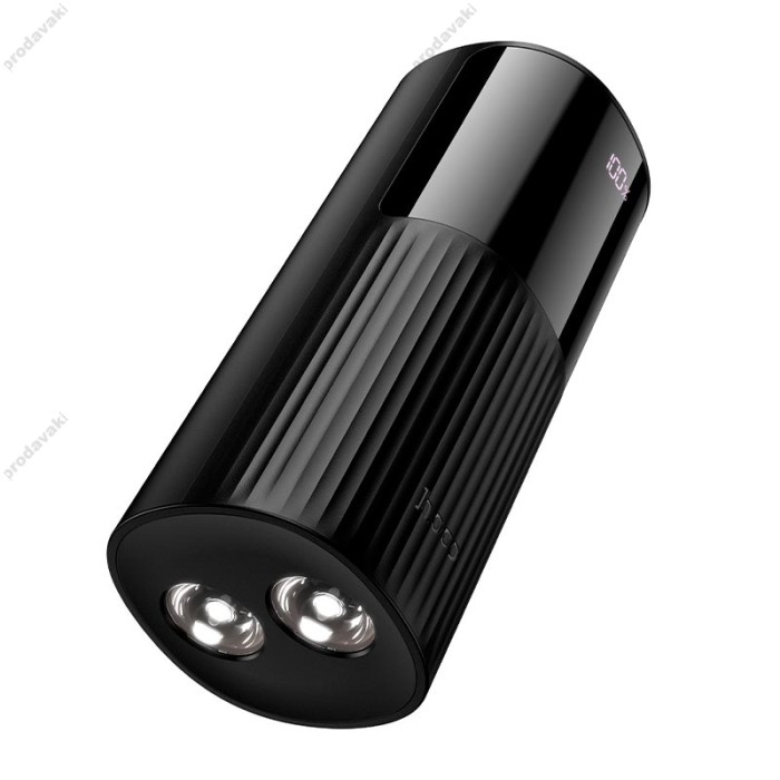 Повербанк портативний акумулятор Power Bank Hoco J150 Stream PD with flashlight 22.5W 20000 mAh Black