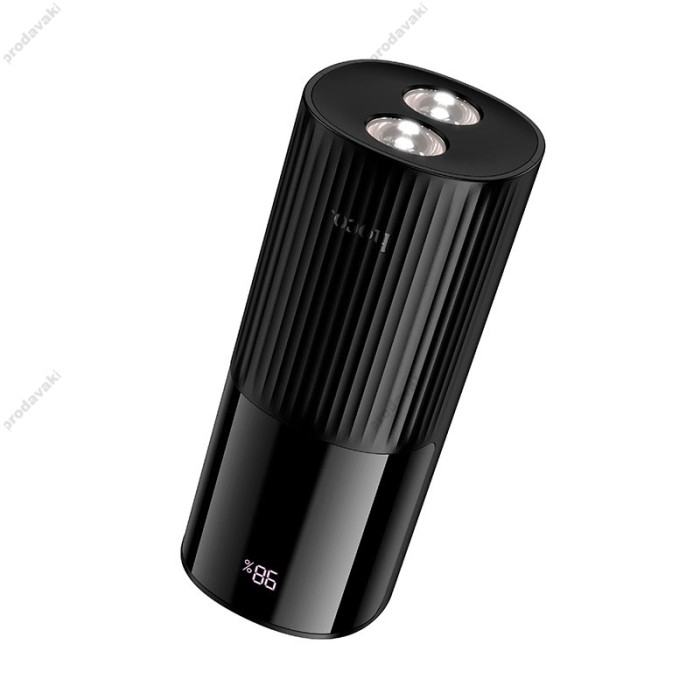 Повербанк портативний акумулятор Power Bank Hoco J150 Stream PD with flashlight 22.5W 20000 mAh Black