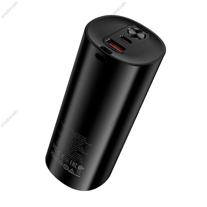 Повербанк портативний акумулятор Power Bank Hoco J150 Stream PD with flashlight 22.5W 20000 mAh Black