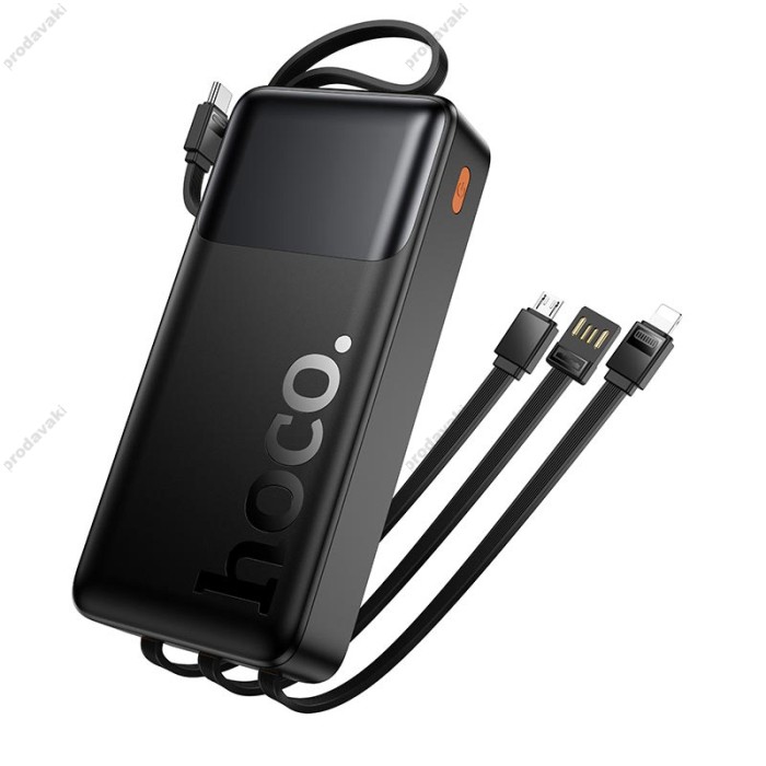 Повербанк портативний акумулятор Power bank Hoco J156A Founder PD fully compatible power 22.5W 20000 mAh Black
