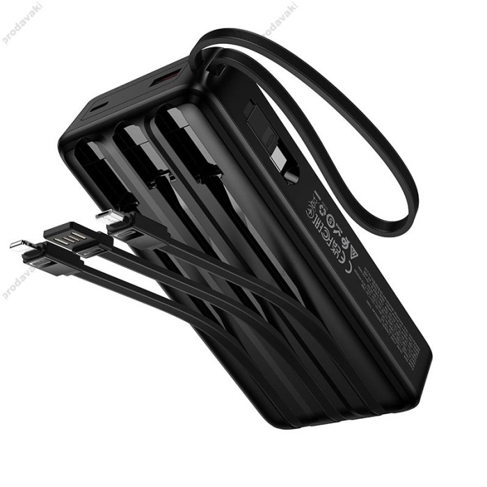 Повербанк портативний акумулятор Power bank Hoco J156A Founder PD fully compatible power 22.5W 20000 mAh Black