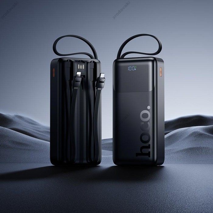 Повербанк портативний акумулятор Power bank Hoco J156A Founder PD fully compatible power 22.5W 20000 mAh Black