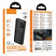 Повербанк портативний акумулятор Power Bank Hoco J158 Pro unner PD fully compatible 22.5W 10000 mAh Black