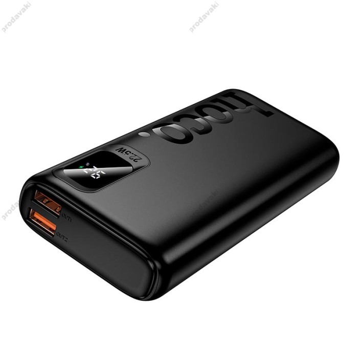 Повербанк портативний акумулятор Power Bank Hoco J158 Pro unner PD fully compatible 22.5W 10000 mAh Black
