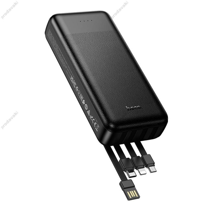 Повербанк портативний акумулятор Power bank Hoco J163A Wonderful 20000 mAh Black