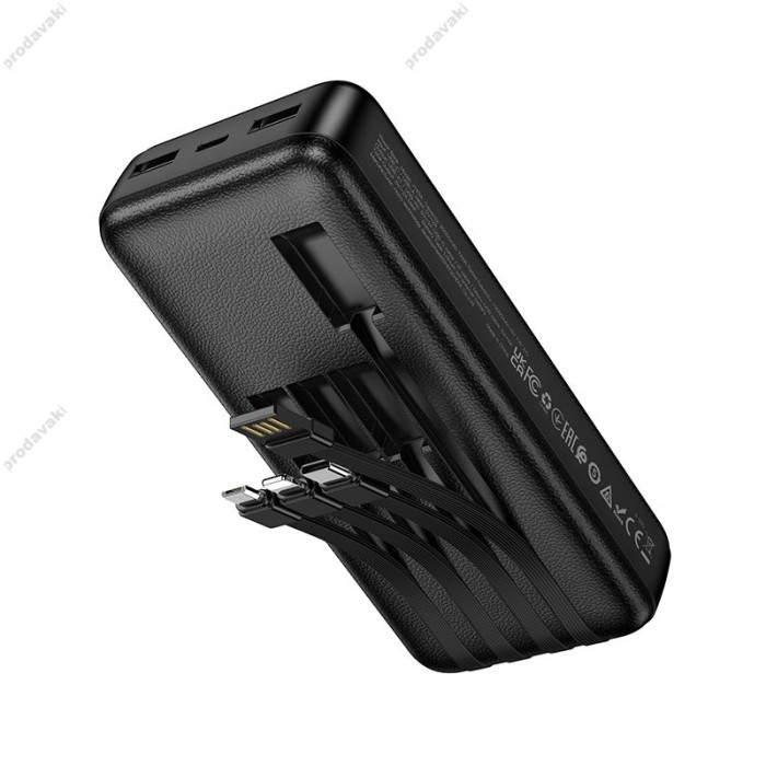 Повербанк портативний акумулятор Power bank Hoco J163A Wonderful 20000 mAh Black