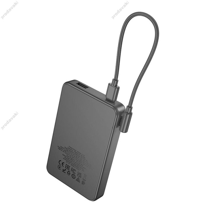 Повербанк портативний акумулятор Power Bank Hoco J170 tarlight PD fully compatible 22.5W 10000 mAh Grey