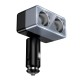Автомобільний зарядний пристрій розгалужувач HOCO Z65 Smart dual cigarette lighter car charger 240W Black