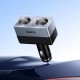 Автомобільний зарядний пристрій розгалужувач HOCO Z65 Smart dual cigarette lighter car charger 240W Black