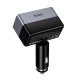Автомобільний зарядний пристрій розгалужувач HOCO Z65A Smart cigarette lighter PD car charger 165W Black
