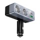 Автомобільний зарядний пристрій розгалужувач HOCO Z65B Smart dual cigarette lighter PD car charger 240W Black