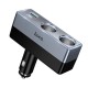 Автомобільний зарядний пристрій розгалужувач HOCO Z65B Smart dual cigarette lighter PD car charger 240W Black