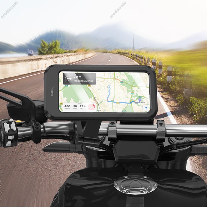 Тримач телефону для велосипеда/мотоцикла Hoco CA101 Rider waterproof bicycle stand 4.5-7" Black
