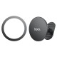 Автомобільний тримач Hoco H13 Fine jade ring magnetic (center console) Black