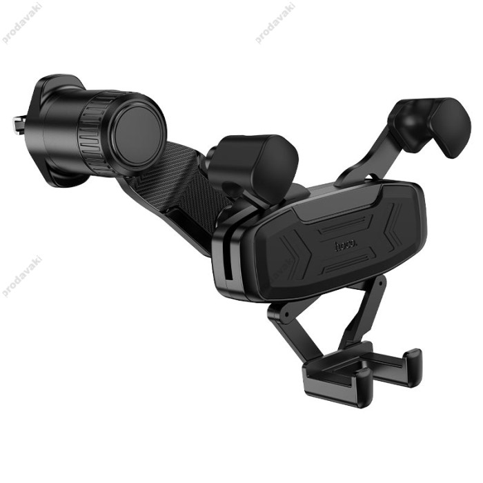Автомобільний тримач Hoco H66 Gamble gravity linkage Car holder (air outlet) 4.5-7" Black