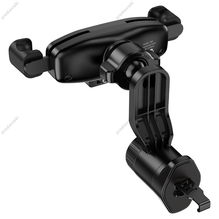 Автомобільний тримач Hoco H66 Gamble gravity linkage Car holder (air outlet) 4.5-7" Black