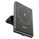 Автомобільний тримач із бездротовою зарядкою Hoco HW19 Precious magnetic wireless (air outlet) 15W 4.5-7" Black
