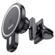 Автомобільний тримач із бездротовою зарядкою Holder Hoco CA85 Ultra-fast magnetic 15W Black