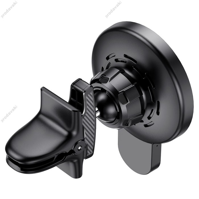 Автомобільний тримач із бездротовою зарядкою Holder Hoco CA85 Ultra-fast magnetic 15W Black