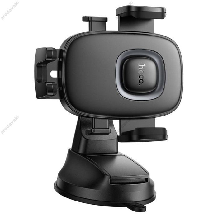 Автомобільний тримач Hoco H76 Crown one-button car holder (center console) Black
