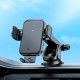 Автомобільний тримач із бездротовою зарядкою Hoco HW11 Jenny three-axis linkage wireless 15W Black