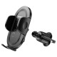 Автомобільний тримач Hoco H53 Brusco ultra-thin push-type car holder (air outlet) Black