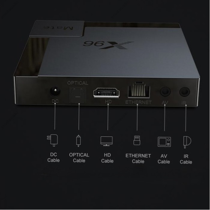 Android TV приставка Allwinner TV BOX X96 Mate H616 4GB RAM, 32GB ROM Black