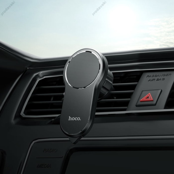 Автомобільний тримач Hoco CA96 Imperor multi-function air outlet car holder Black