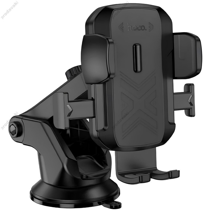 Автомобільний тримач Hoco H65 Gamble one-button Car holder (center console) 4.5-7" Black