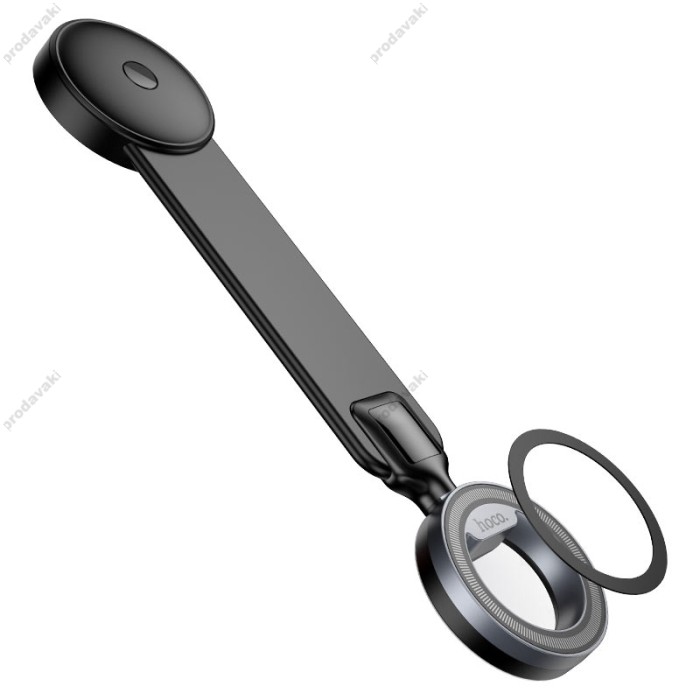Автомобільний тримач Hoco H71 Totem RING magnetic Car holder (center console) 4.5-7" Black