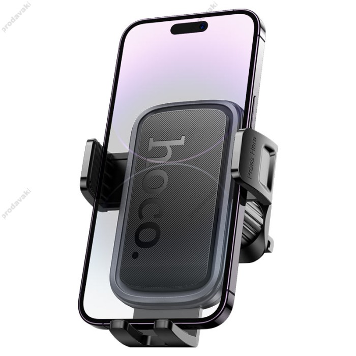 Автомобільний тримач Hoco H78 Vista push-type car holder (air outlet) Black