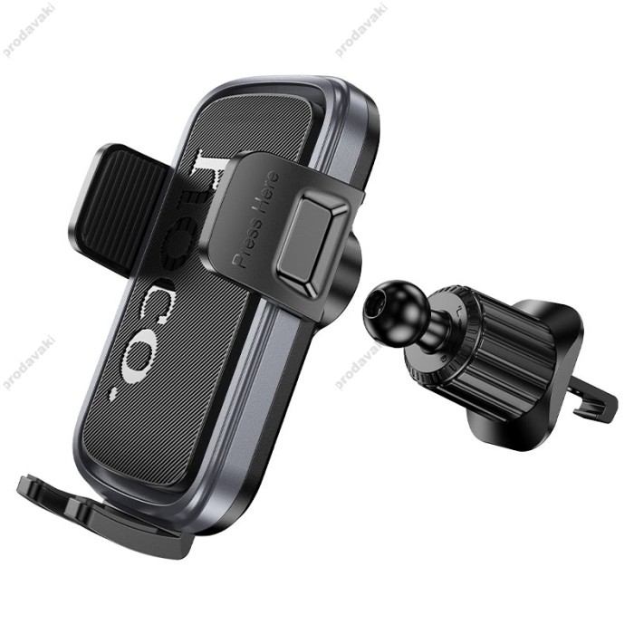Автомобільний тримач Hoco H78 Vista push-type car holder (air outlet) Black
