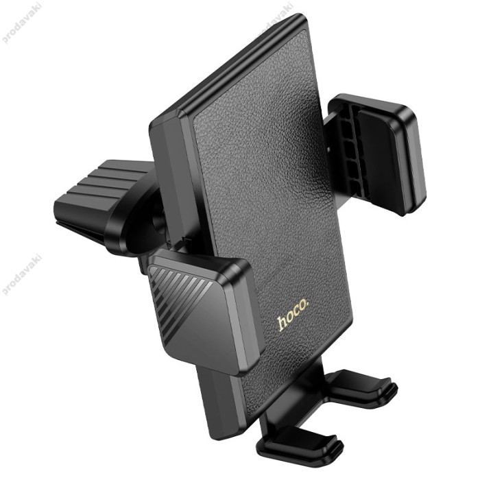 Автомобільний тримач Hoco H48 Precious push-type car holder (air outlet) Black