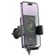 Автомобільний тримач із бездротовою зарядкою Hoco HW21 Precious wireless fast charging (air outlet) 15W 4.5-7" Black