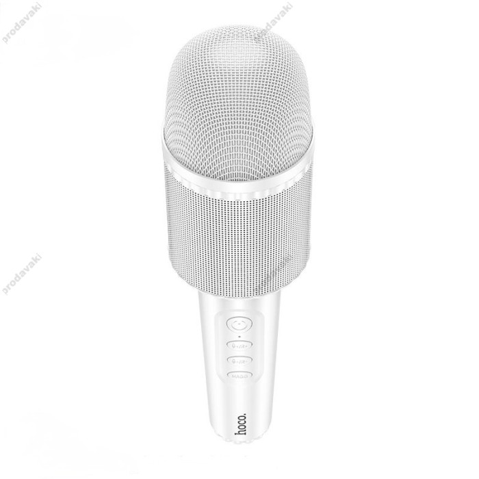 Портативна колонка-мікрофон HOCO DBK1 Singing karaoke microphone BT 5.0 White