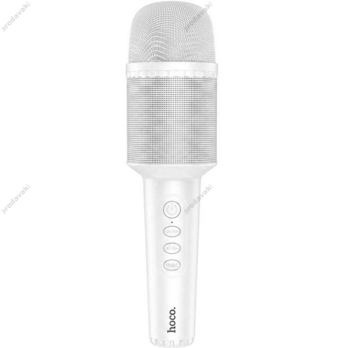 Портативна колонка-мікрофон HOCO DBK1 Singing karaoke microphone BT 5.0 White