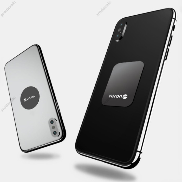Пластини для магнітного тримача Veron MP48 2шт Black