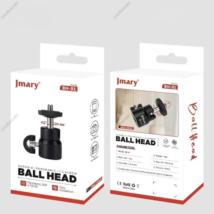 Шарнірне кріплення Універсальне 360° Jmary BH-01