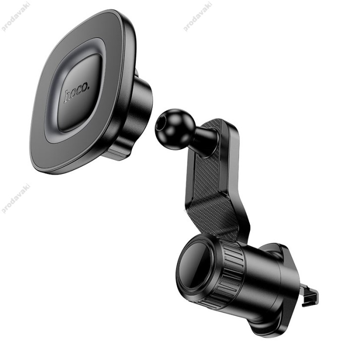 Автомобільний тримач Hoco H74 Crown ring magnetic car holder (air outlet) Black
