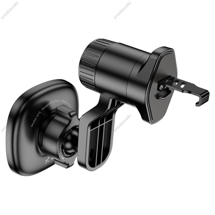 Автомобільний тримач Hoco H74 Crown ring magnetic car holder (air outlet) Black