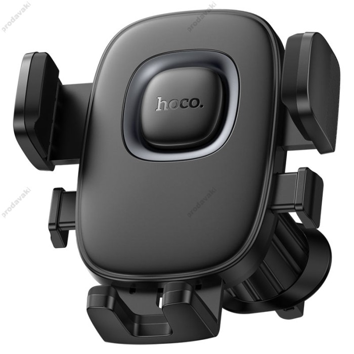 Автомобільний тримач Hoco H75 Crown one-button car holder (air outlet) Black