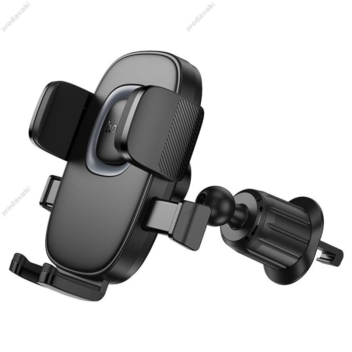 Автомобільний тримач Hoco H75 Crown one-button car holder (air outlet) Black