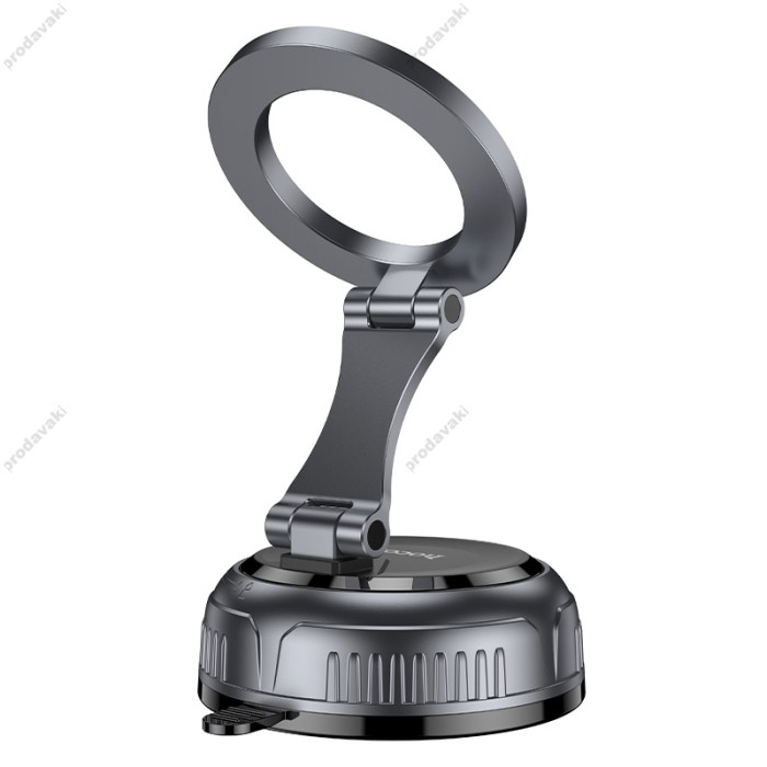 Автомобільний тримач HOCO H92 High vacuum suction cup magnetic holder 4.5-7" Black